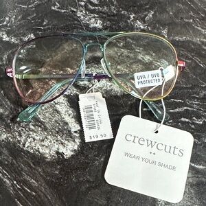 NWT Crewcuts Iridescent Aviator Glasses